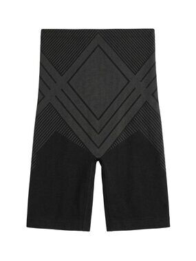 NWT | Black High Waisted Diamond Tummy Control Shapewear Sculpting Shorts Large